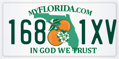 FL license plate 1681XV