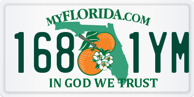 FL license plate 1681YM