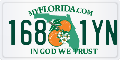 FL license plate 1681YN