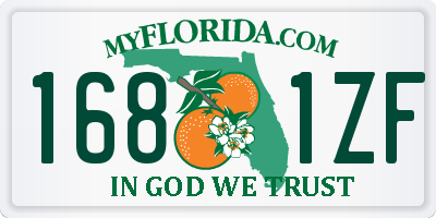 FL license plate 1681ZF
