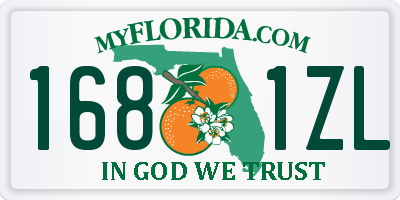 FL license plate 1681ZL