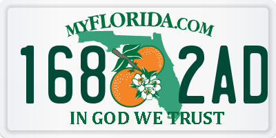 FL license plate 1682AD