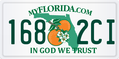 FL license plate 1682CI