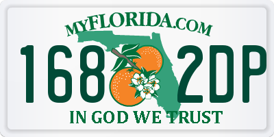 FL license plate 1682DP