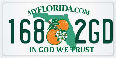 FL license plate 1682GD