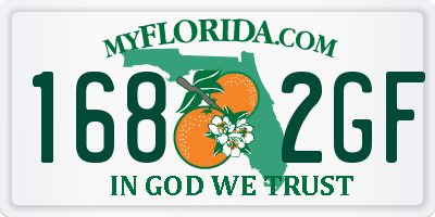 FL license plate 1682GF