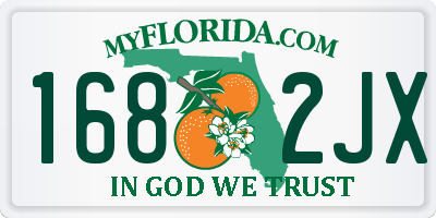 FL license plate 1682JX