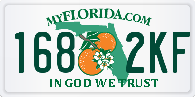 FL license plate 1682KF