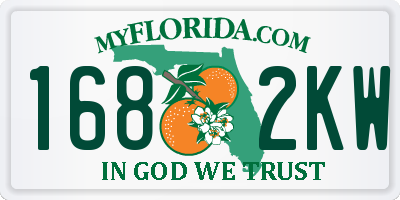 FL license plate 1682KW
