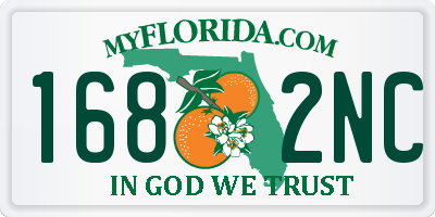 FL license plate 1682NC