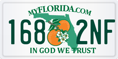 FL license plate 1682NF