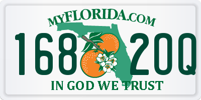 FL license plate 1682OQ