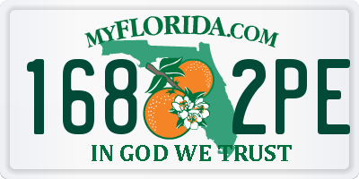 FL license plate 1682PE
