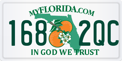 FL license plate 1682QC