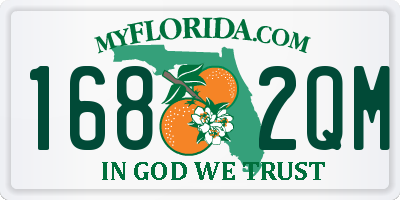 FL license plate 1682QM