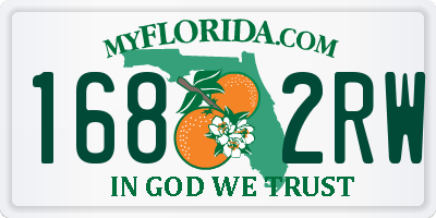 FL license plate 1682RW