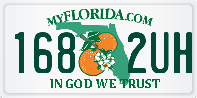 FL license plate 1682UH