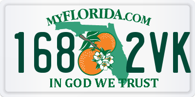 FL license plate 1682VK