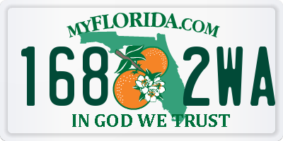 FL license plate 1682WA