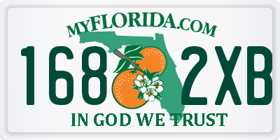 FL license plate 1682XB