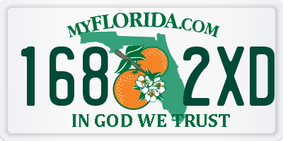 FL license plate 1682XD