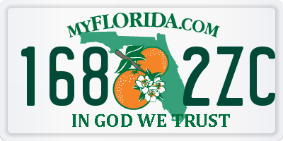 FL license plate 1682ZC