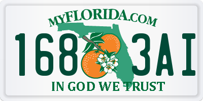 FL license plate 1683AI