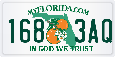 FL license plate 1683AQ