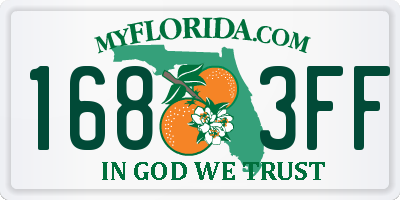 FL license plate 1683FF