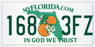 FL license plate 1683FZ