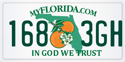 FL license plate 1683GH