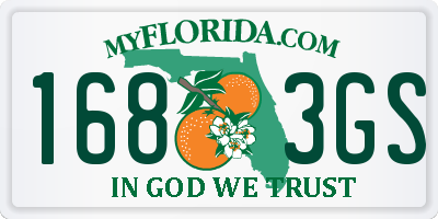 FL license plate 1683GS