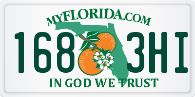 FL license plate 1683HI