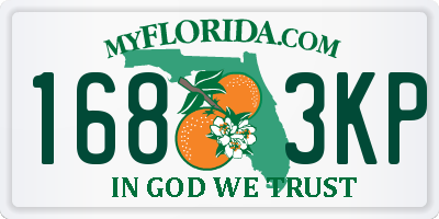FL license plate 1683KP