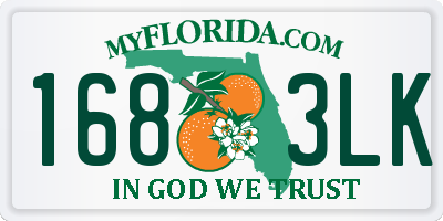 FL license plate 1683LK
