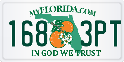 FL license plate 1683PT
