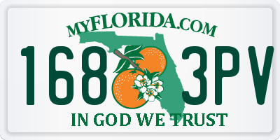 FL license plate 1683PV