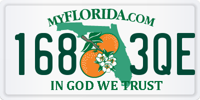 FL license plate 1683QE