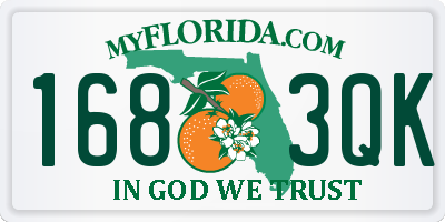 FL license plate 1683QK