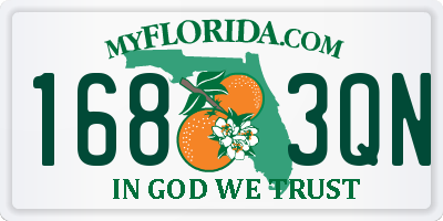 FL license plate 1683QN