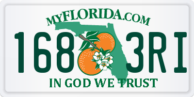 FL license plate 1683RI