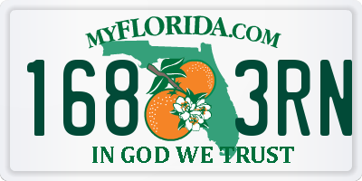 FL license plate 1683RN
