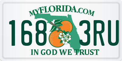 FL license plate 1683RU