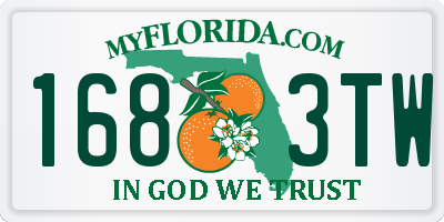 FL license plate 1683TW