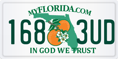 FL license plate 1683UD