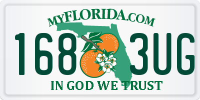 FL license plate 1683UG