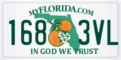 FL license plate 1683VL