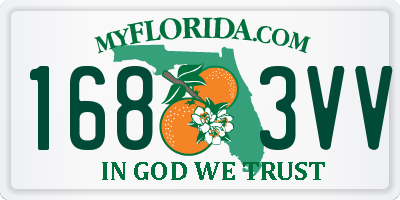 FL license plate 1683VV