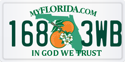 FL license plate 1683WB