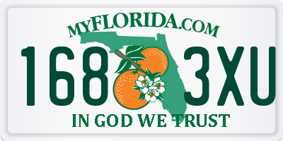 FL license plate 1683XU
